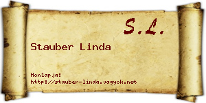 Stauber Linda névjegykártya